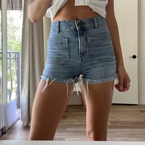 Madewell High Rise Denim Shorts